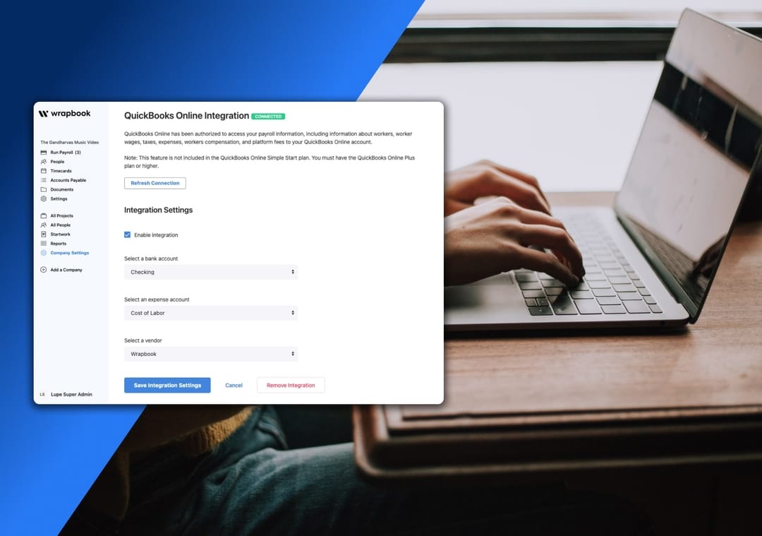 Wrapbook Announces Quickbooks Integration Wrapbook